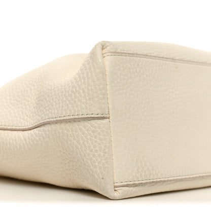 The Row Grained Calfskin Medium Portfolio Tote Ivory 8 of 10