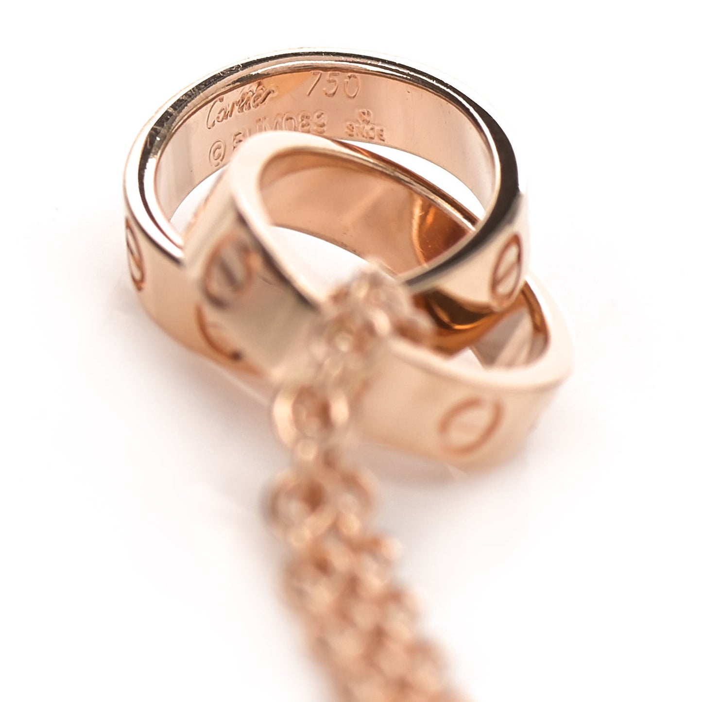 18K Pink Gold Interlocking LOVE Bracelet