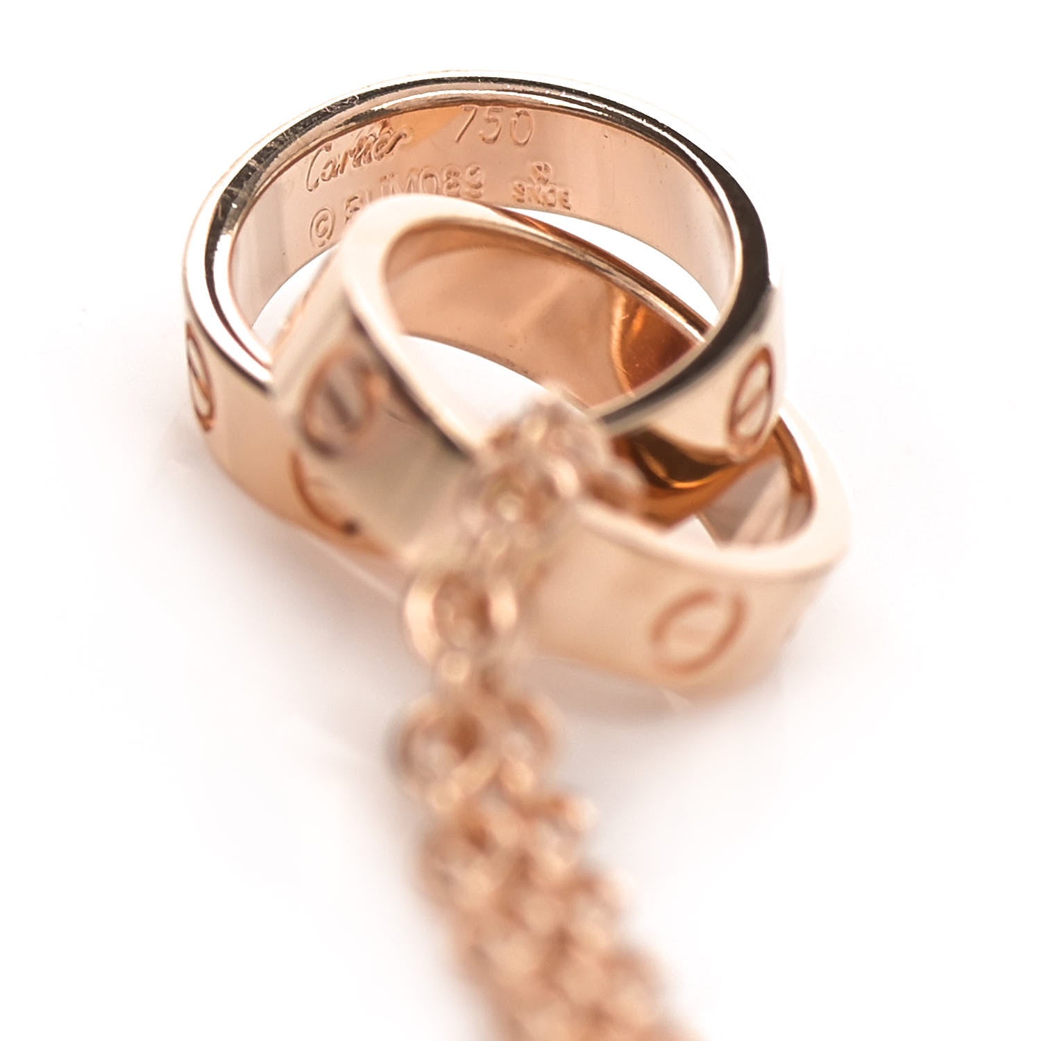 Cartier 18K Pink Gold Interlocking LOVE Bracelet 3 of 5