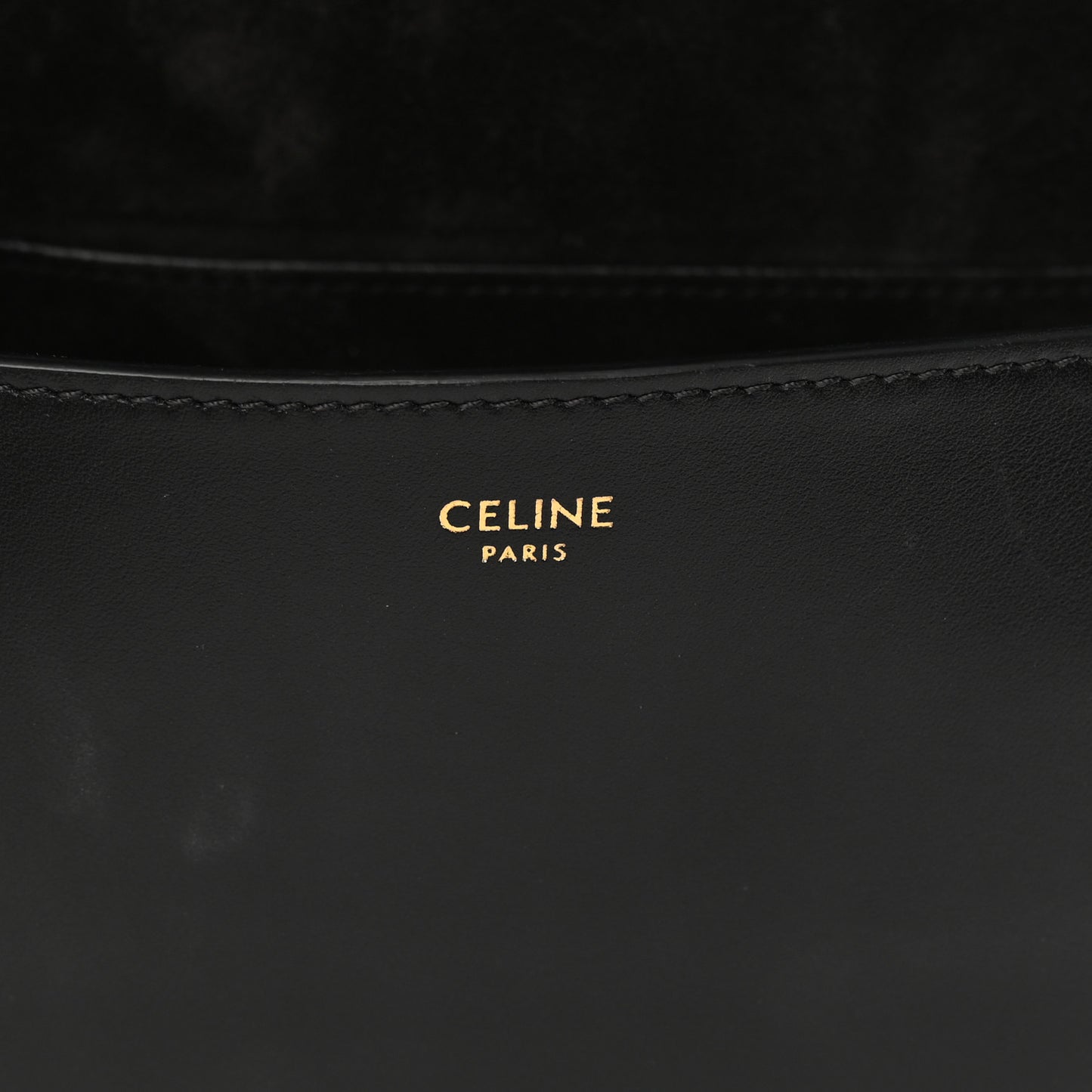 Smooth Calfskin Cuir Triomphe Folco Crossbody Bag Black