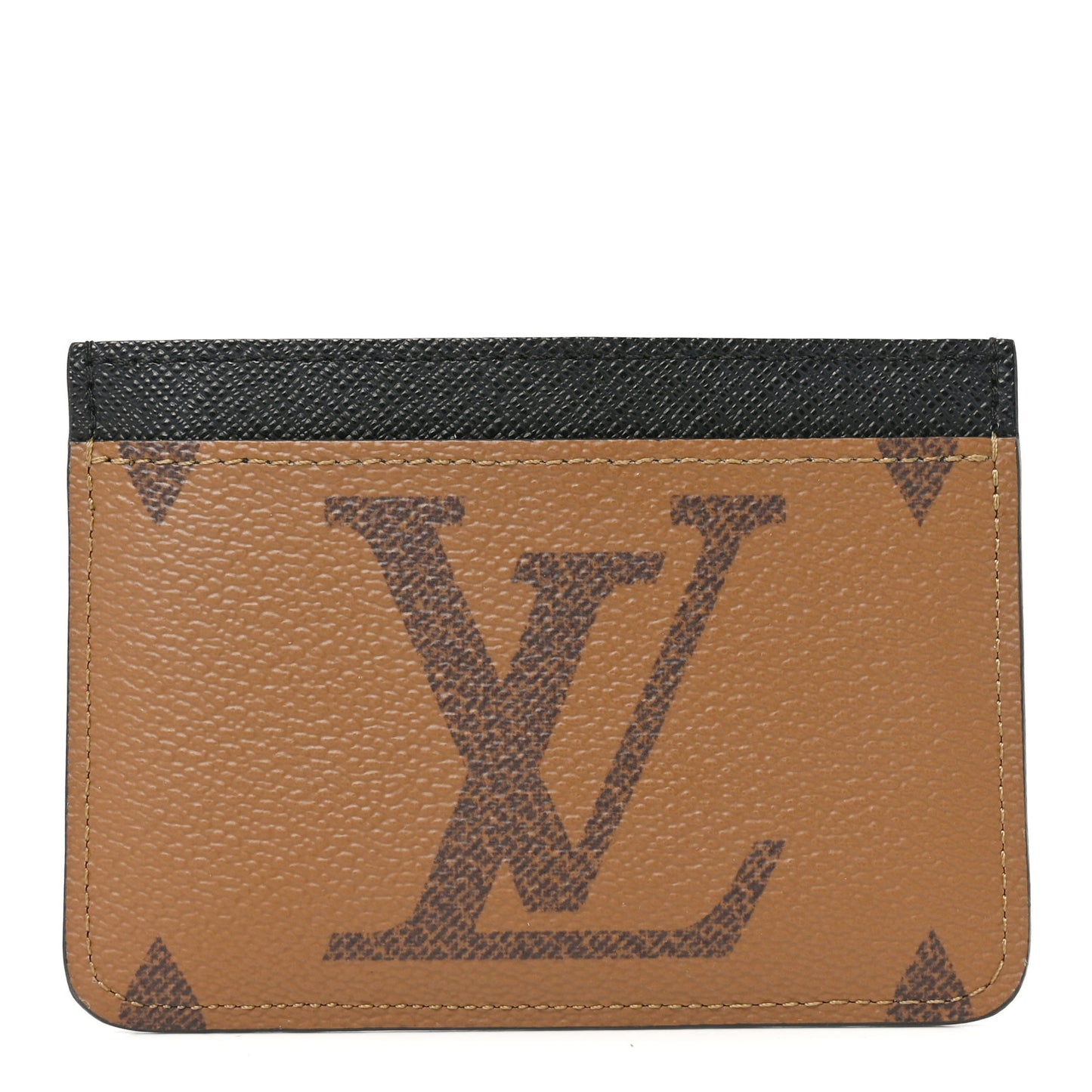 Reverse Monogram Side Up Card Holder