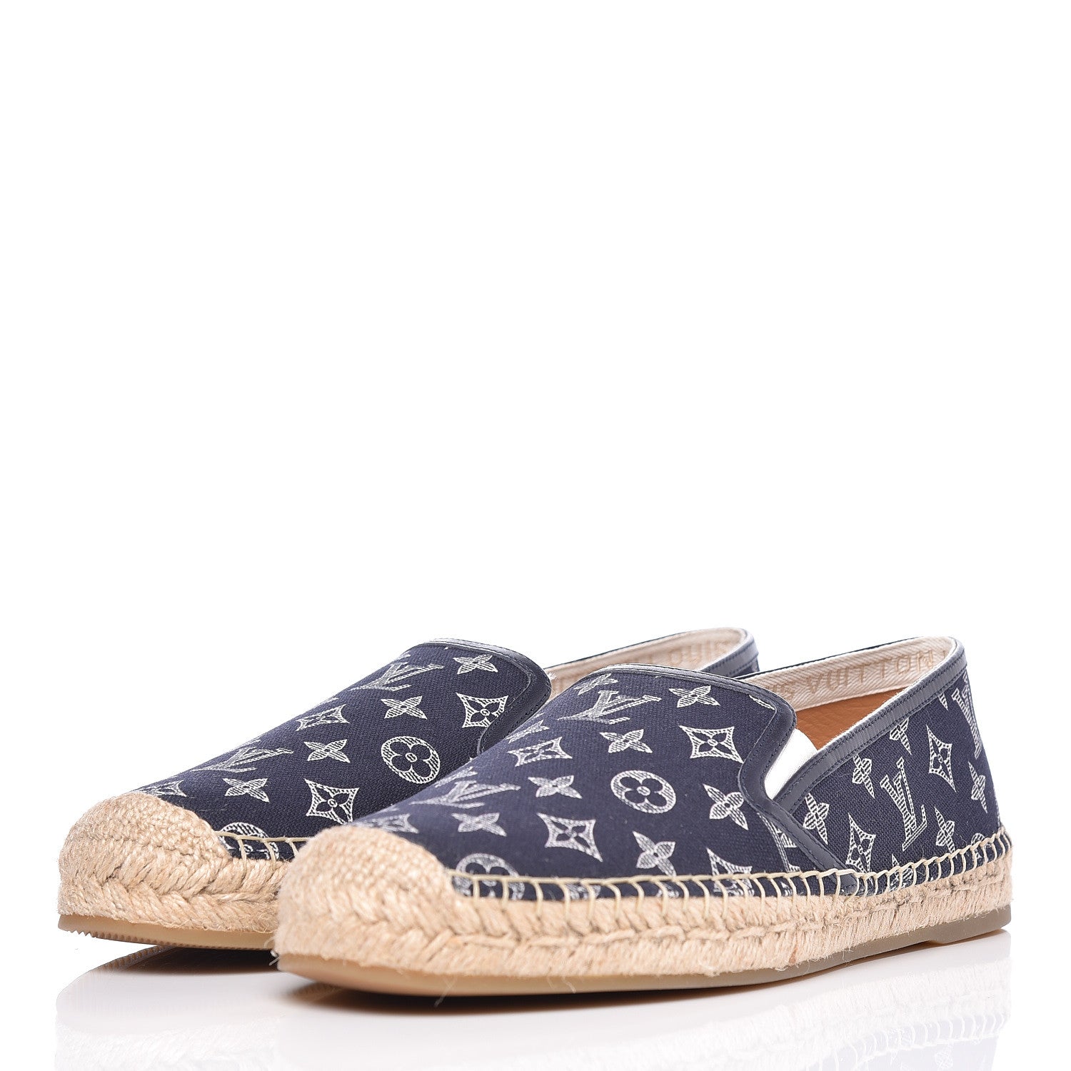 Louis Vuitton Canvas Monogram Mens Bidart Espadrilles 6 Marine 3 of 8
