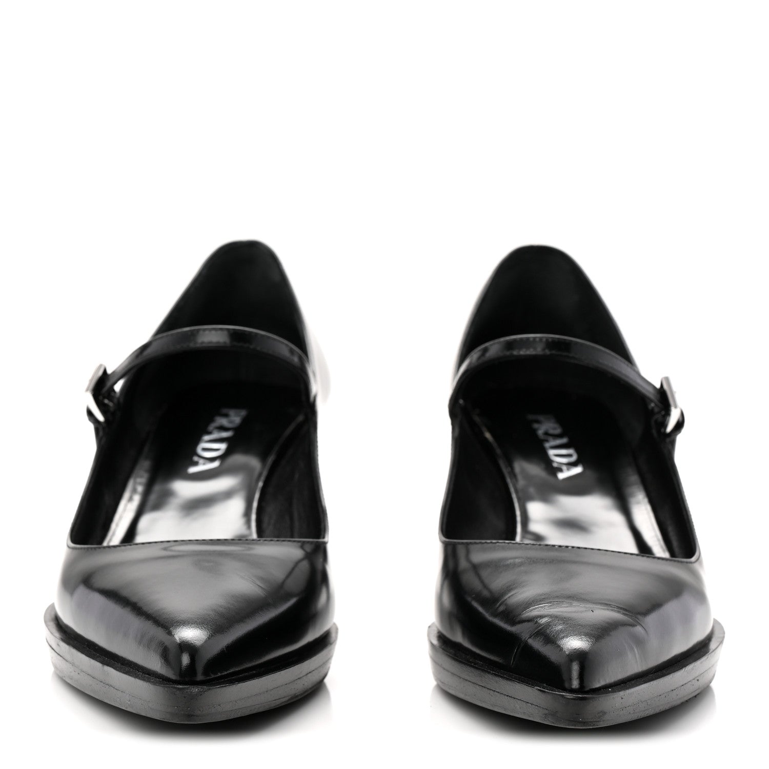 Prada Spazzolato Mary Jane 45mm Pumps 37 Black 2 of 9