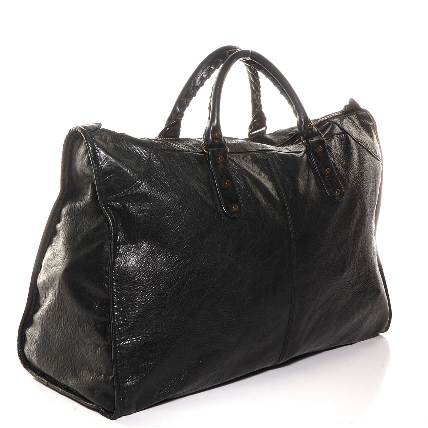 Balenciaga Chevre Classic Hardware Weekender Black 3 of 10
