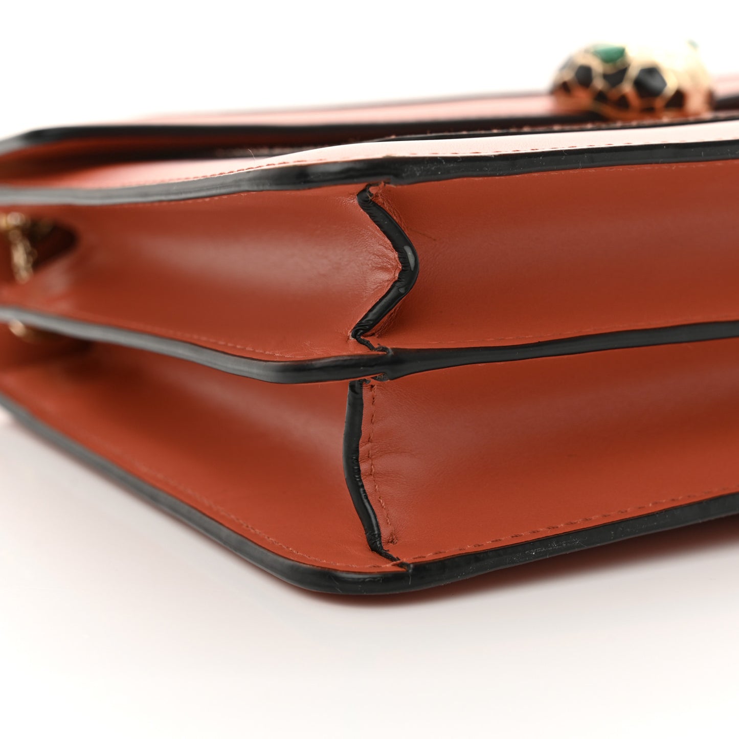 Calfskin Serpenti Forever Shoulder Bag Coral