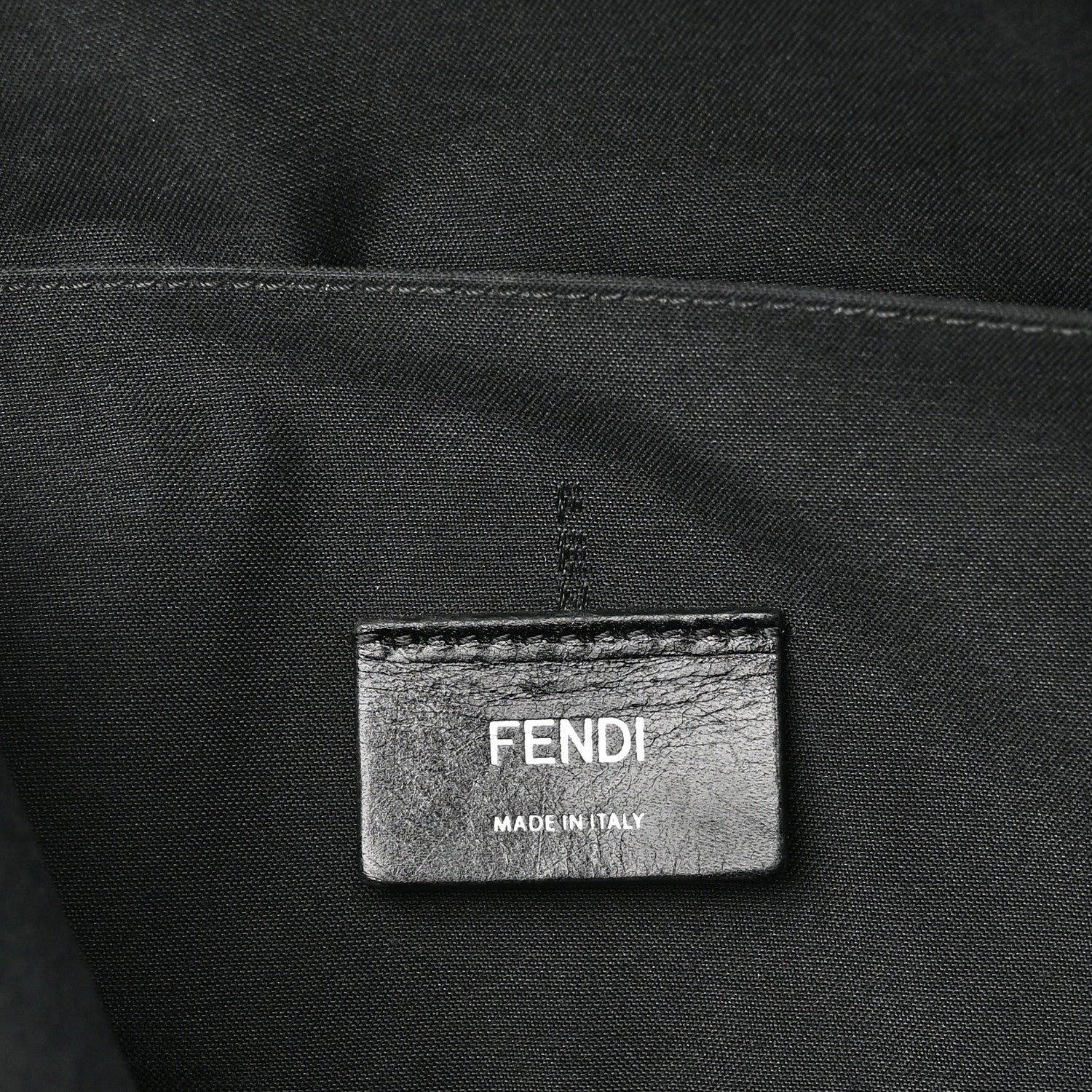 Fendi Nylon Vitello FF 1974 Embossed Cross Strap Backpack Black Maya 6 of 10