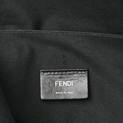 Fendi Nylon Vitello FF 1974 Embossed Cross Strap Backpack Black Maya 6 of 10