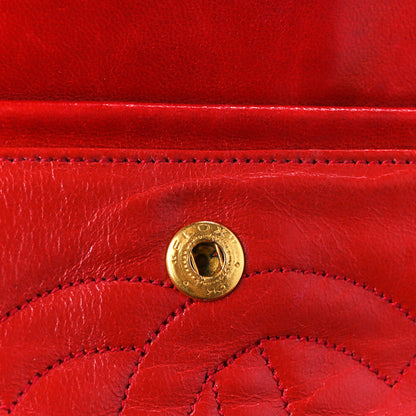 Chanel Lambskin Quilted Small Double Flap Red 11 of 16