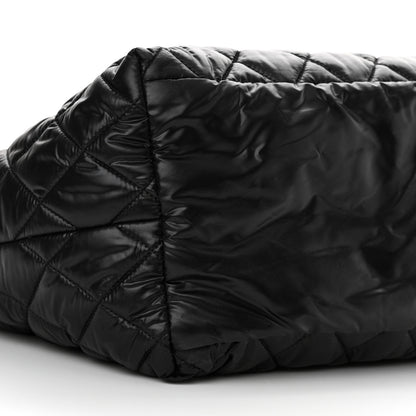 Chanel Nylon Quilted Coco Cocoon Medium Reversible Tote Black Red 9 of 10