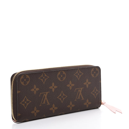 Louis Vuitton Monogram Clemence Wallet Rose Ballerine 2 of 8