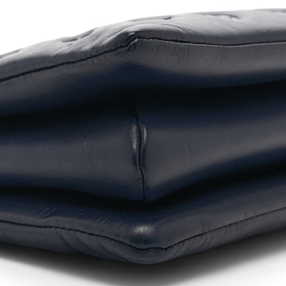 Louis Vuitton Lambskin Embossed Monogram Coussin PM Denim Blue 18 of 21