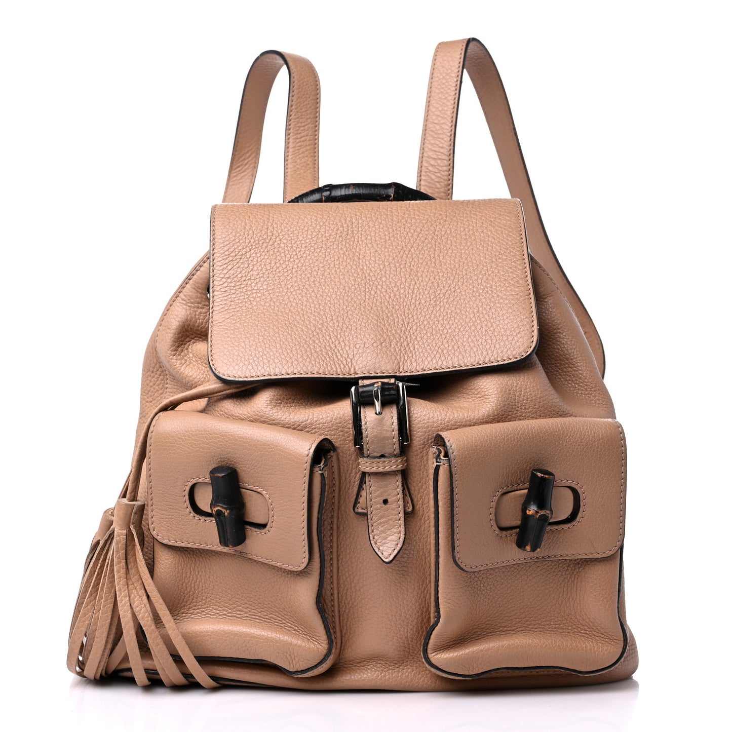 Cellarius Calfskin Medium Bamboo Backpack Camelia
