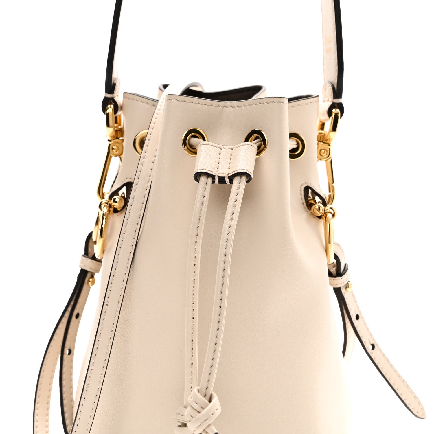 Fendi Vitello Cruise F is Fendi Mini Mon Tresor Bucket Bag White Ice 8 of 10