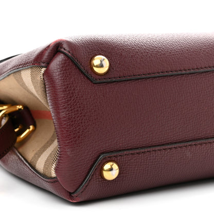 Burberry Derby Calfskin House Check Small Camberley Mahogany Red 9 of 14