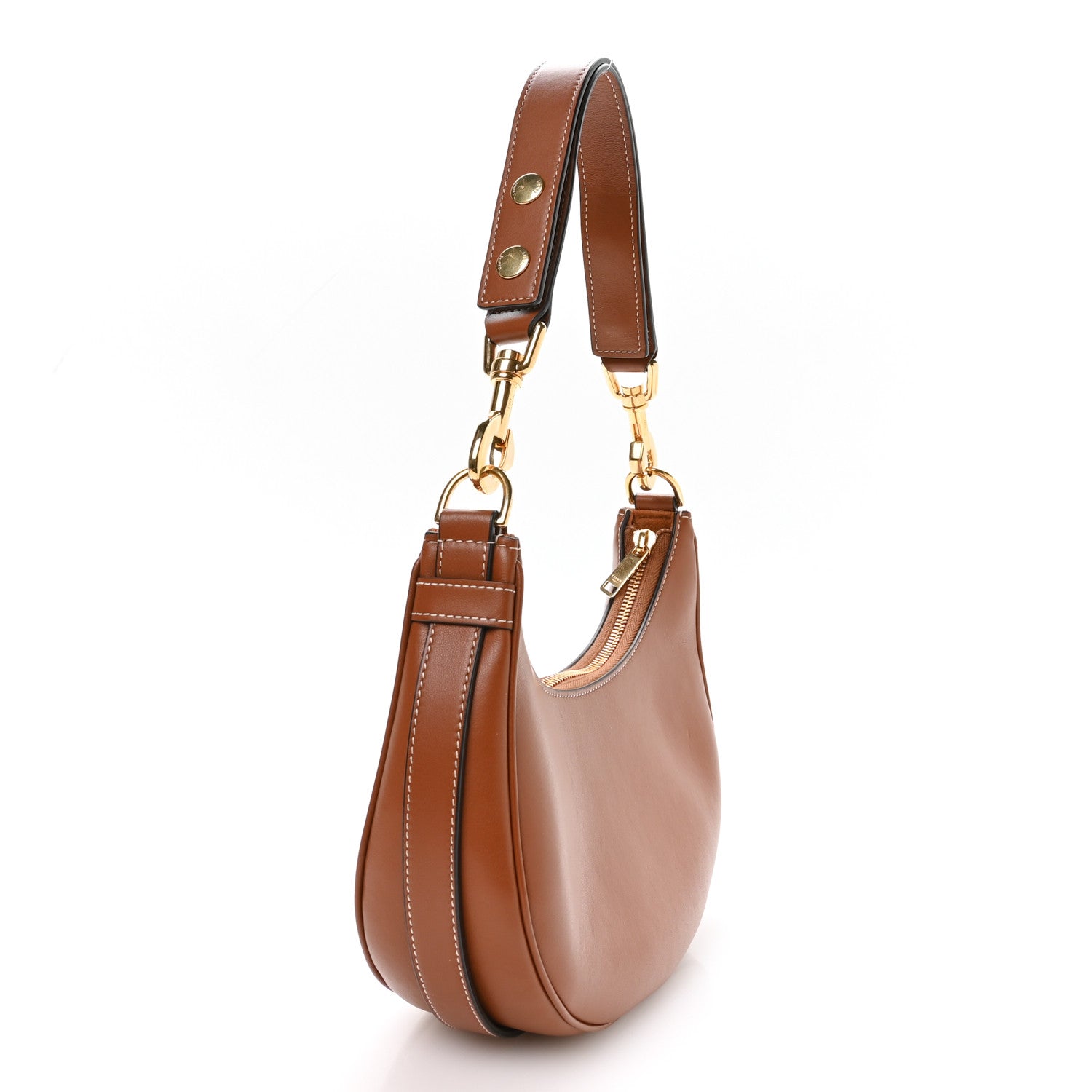 Celine Smooth Calfskin Medium Strap Ava Shoulder Bag Tan 3 of 11