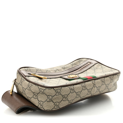 Gucci Soft GG Supreme Monogram Medium Ophidia Belt Bag Dark Brown 3 of 9