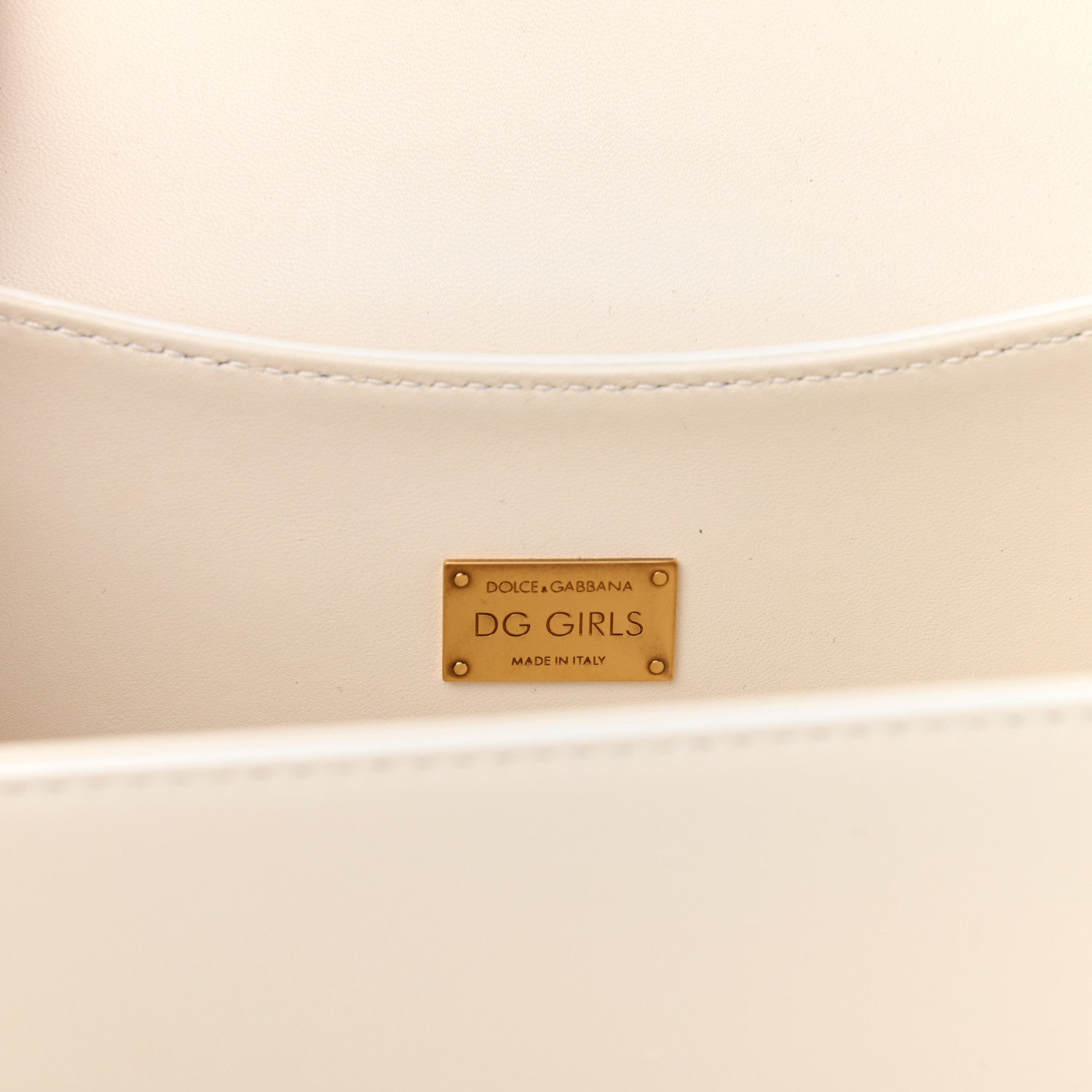 Dolce & Gabbana Nappa DG Girls Shoulder Bag White 6 of 11