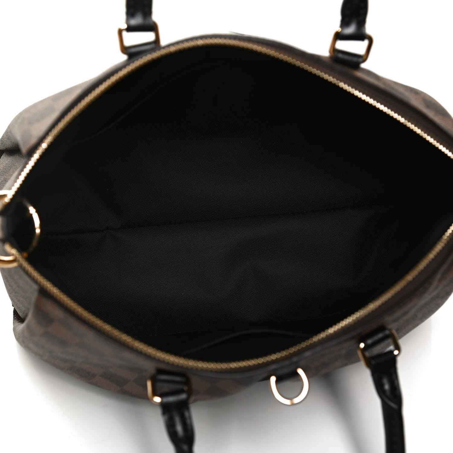 Louis Vuitton Damier Ebene Odeon Tote MM Black 5 of 11
