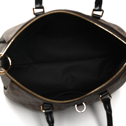 Louis Vuitton Damier Ebene Odeon Tote MM Black 5 of 11