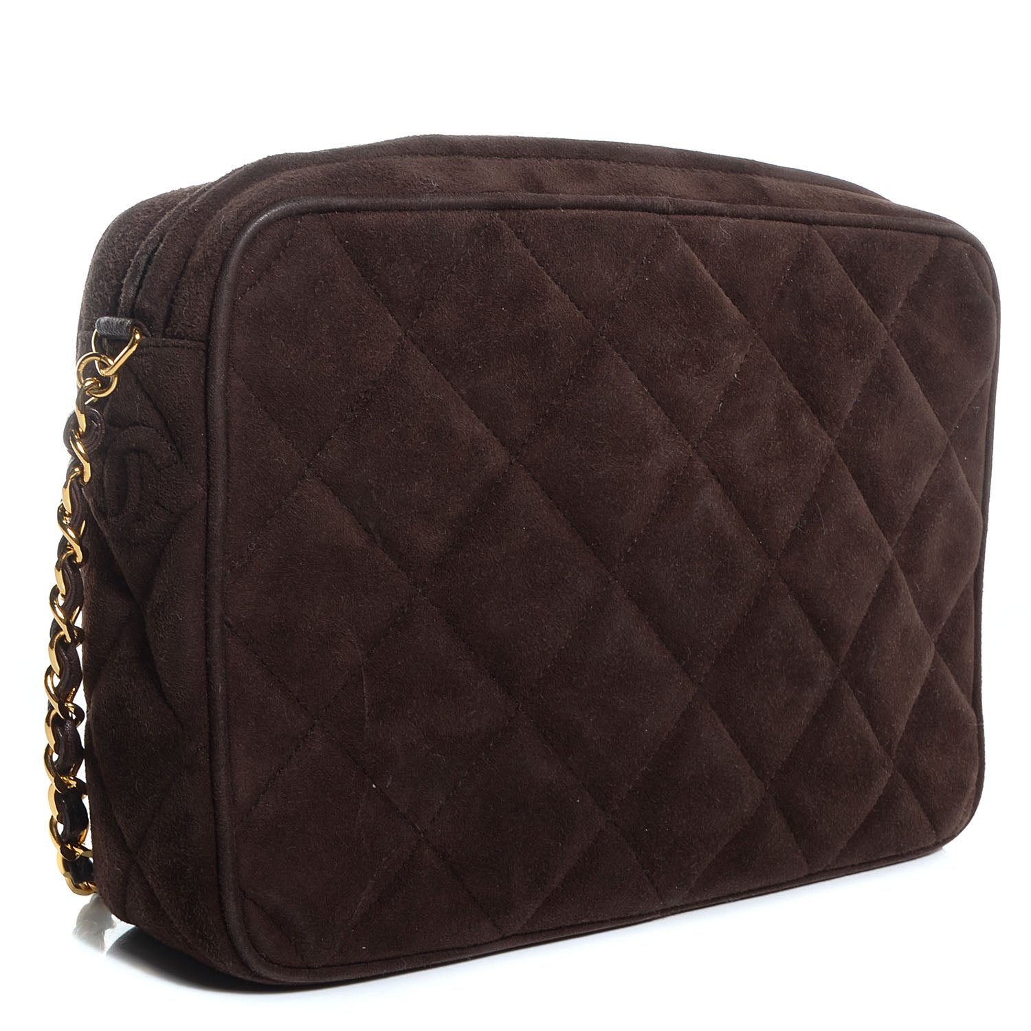Chanel Suede Tassel Camera Case Brown 3 of 7