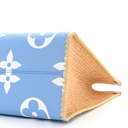 Louis Vuitton Monogram Giant Raffia Mykonos By The Pool Onthego GM Blue 9 of 9