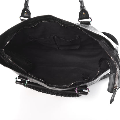 Balenciaga Chevre Iridescent Metallic Edge Hardware City Black 5 of 8