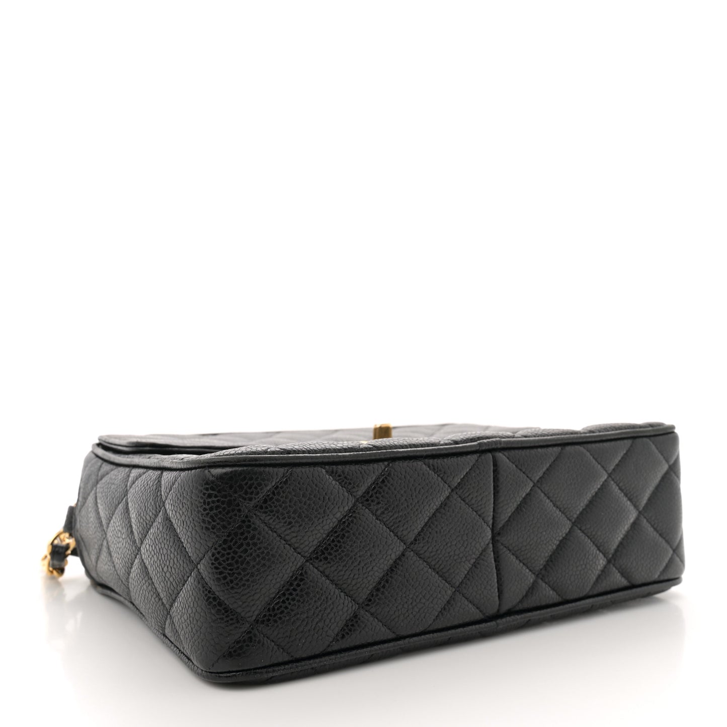 Caviar Quilted Camera Case Black