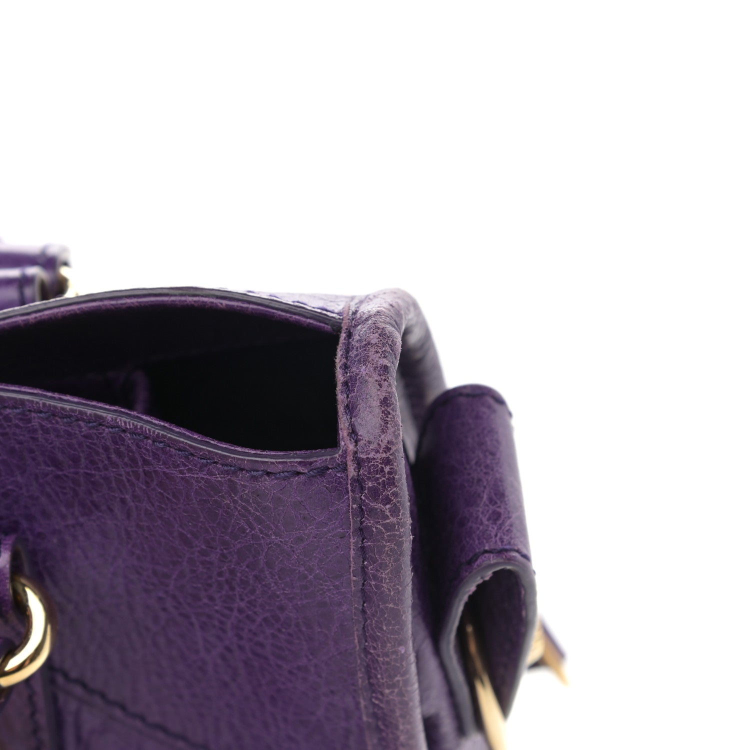 Balenciaga Agneau Giant 21 Gold Hardware City Dark Violet 12 of 14
