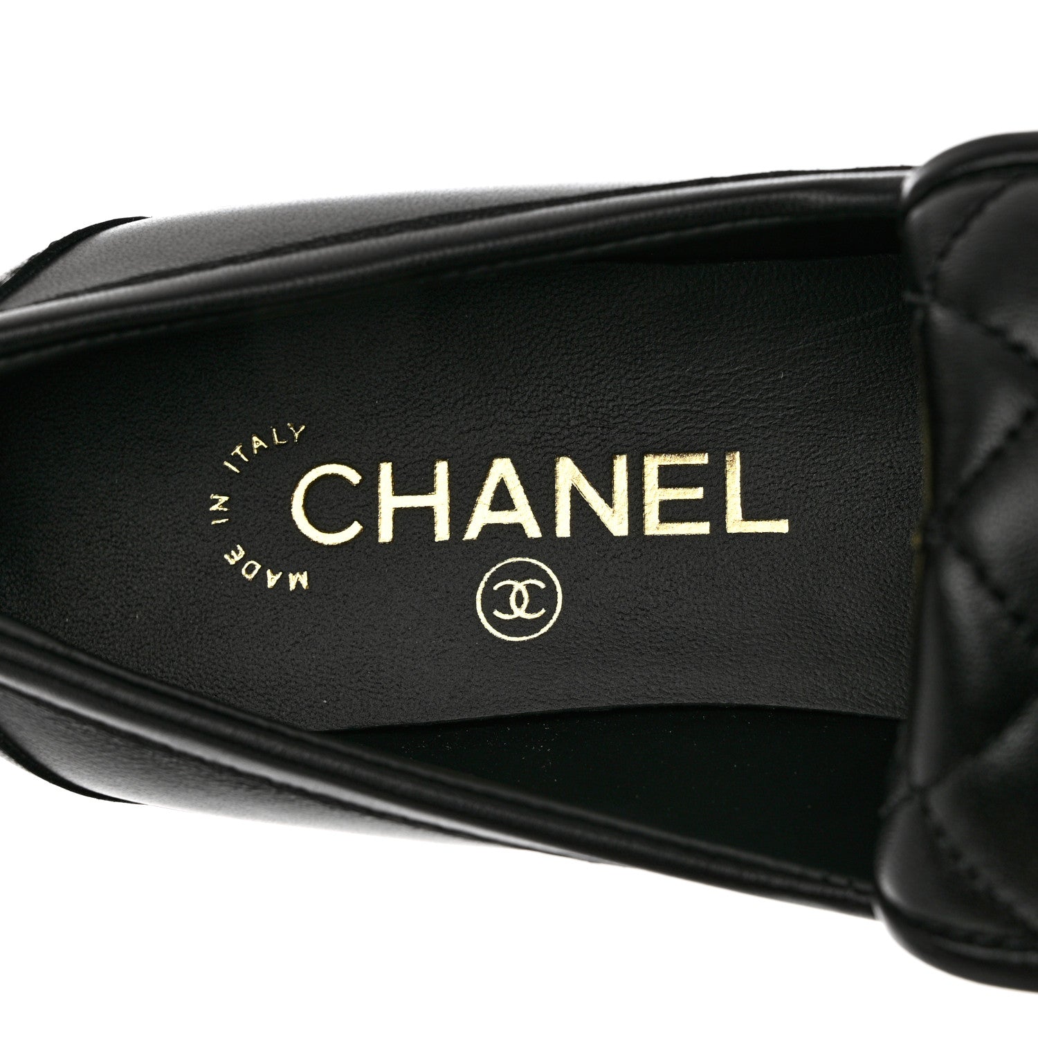 Chanel Lambskin Quilted CC Turnlock Loafers 38 Black 7 of 11