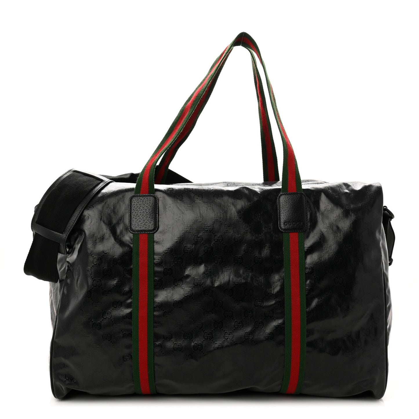 Crystal Monogram Web Large Duffle Bag Black