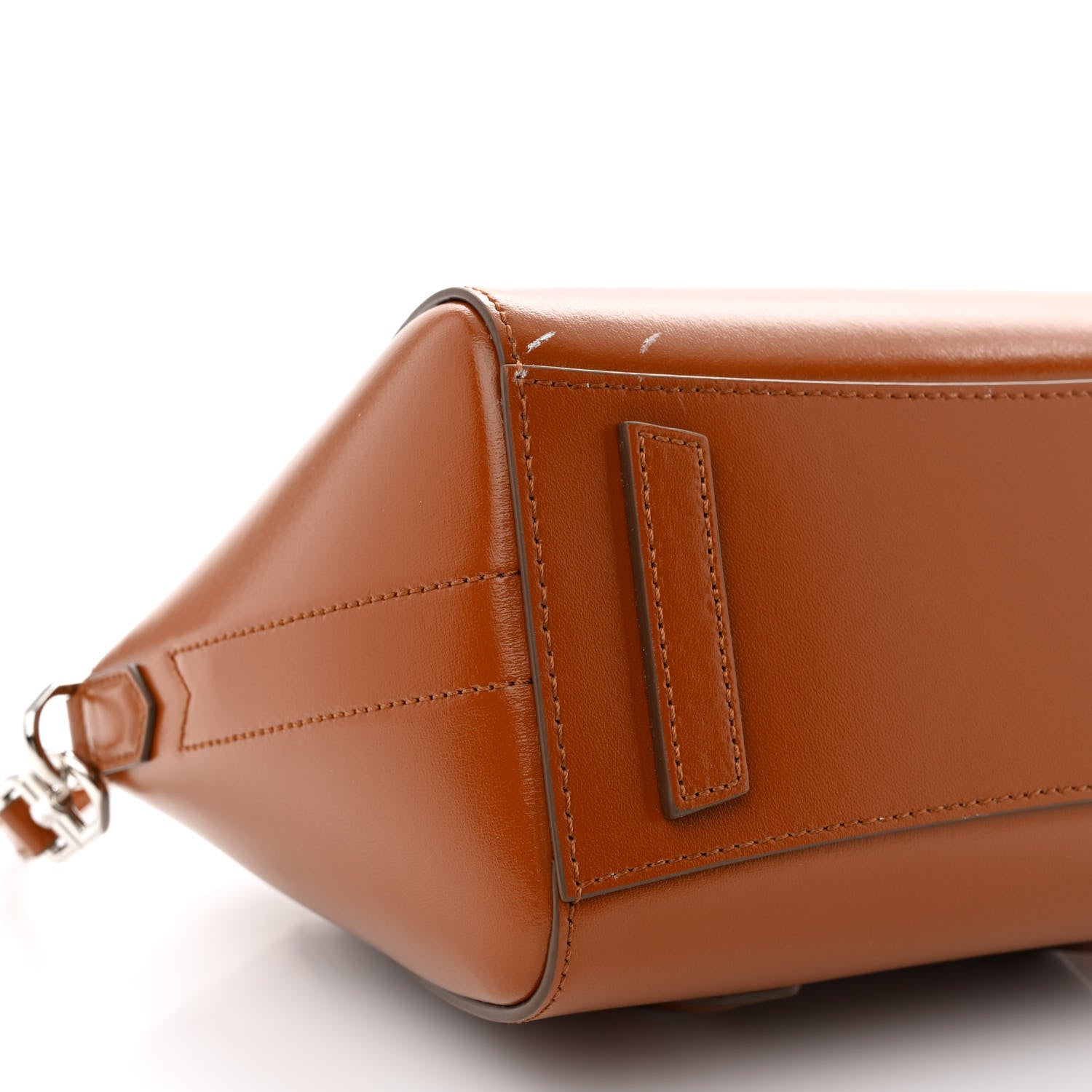 Givenchy Box Calfskin Mini Lock Antigona Shoulder Bag Beige Chestnut 9 of 11