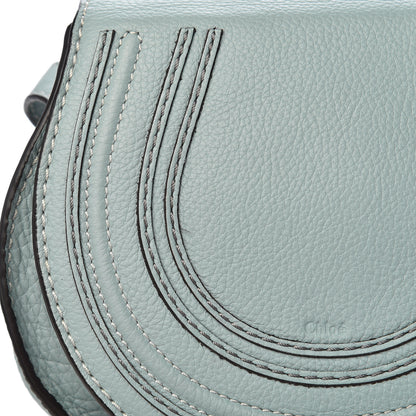 Chloe Calfskin Mini Marcie Round Crossbody Bag Faded Blue 11 of 12