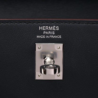 Hermes Swift Colormatic Kelly Retourne 25 Caban Black Chai Gold Etoupe 6 of 12
