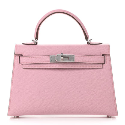 Hermes Epsom Mini Kelly Sellier 20 Mauve Sylvestre 1 of 10