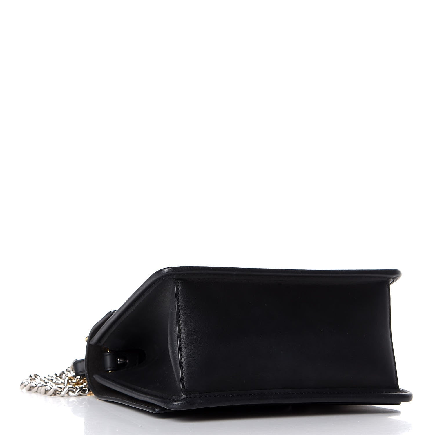 Fendi Vitello Century Velvet F is Fendi FF Small Kan I Shoulder Bag Black Tobacco 3 of 9