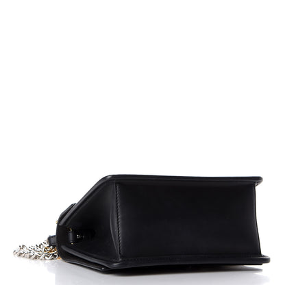 Fendi Vitello Century Velvet F is Fendi FF Small Kan I Shoulder Bag Black Tobacco 3 of 9