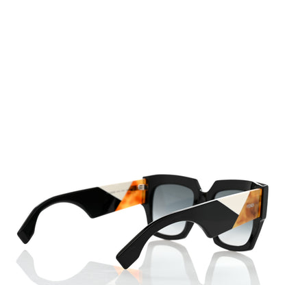 Fendi Facets Square Sunglasses FF 0263/S Black 4 of 7
