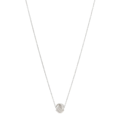 Tiffany Sterling Silver Twist Knot Pendant Necklace 1 of 5