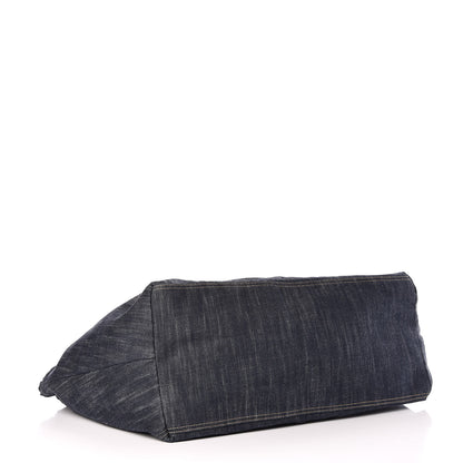 Chanel Denim XXL Coco Cabas Tote Blue 4 of 12