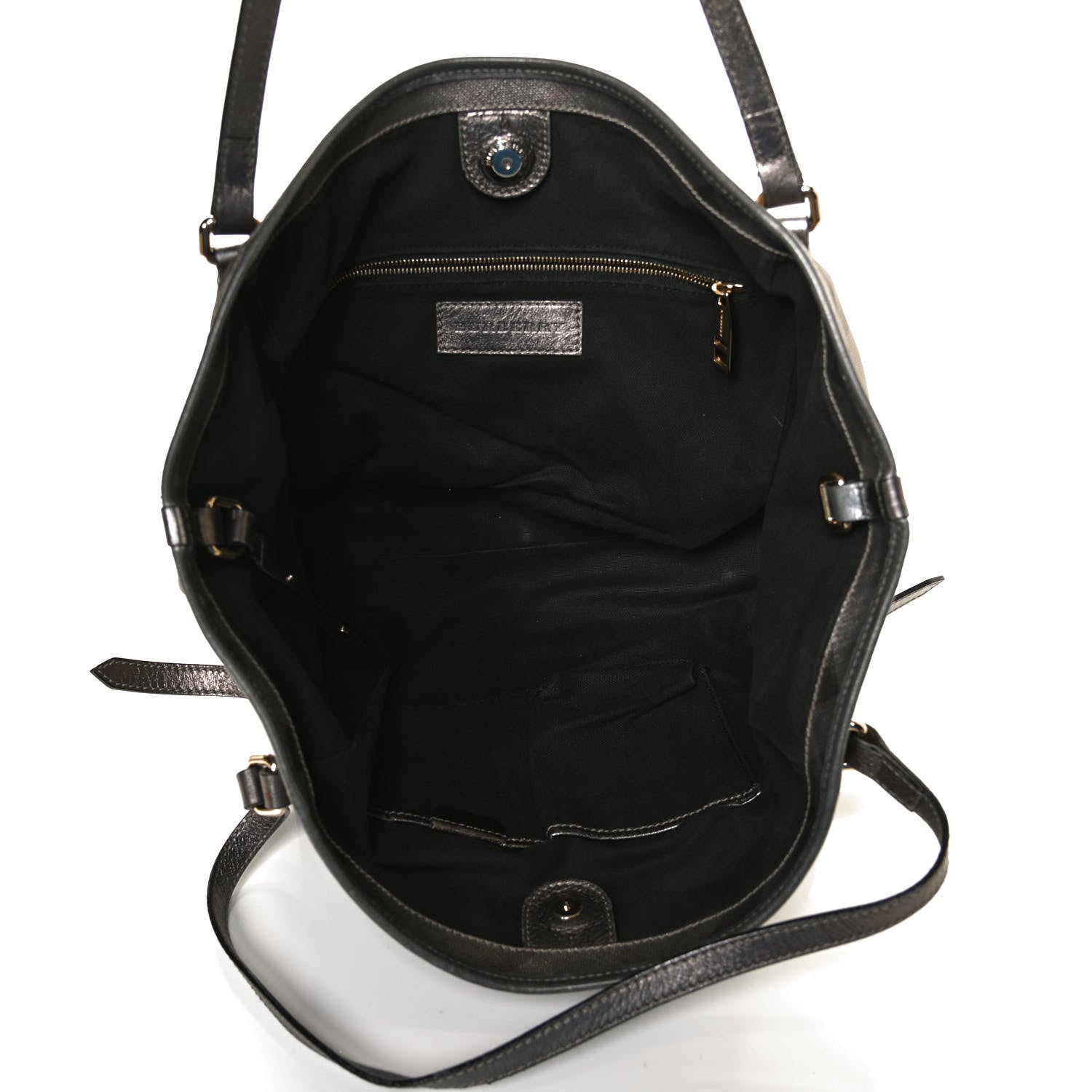 Burberry Smoked Nova Check Tote Anthracite 5 of 11