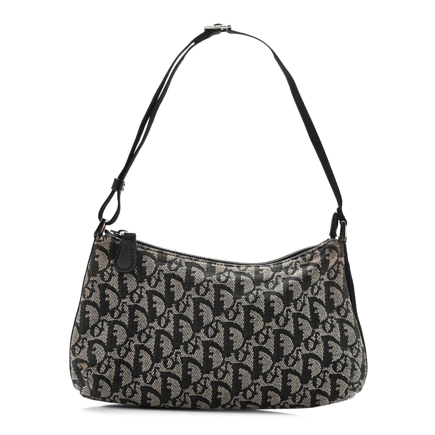 Christian Dior Monogram Shoulder Bag Pochette Black 1 of 13