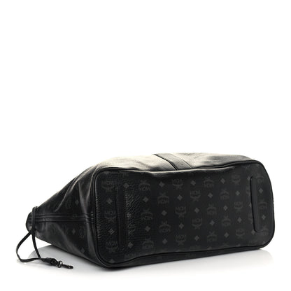 MCM Visetos Large Liz Reversible Shopper Tote Black 5 of 23