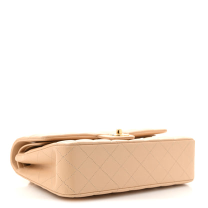 Chanel Lambskin Quilted Medium Double Flap Beige 4 of 12
