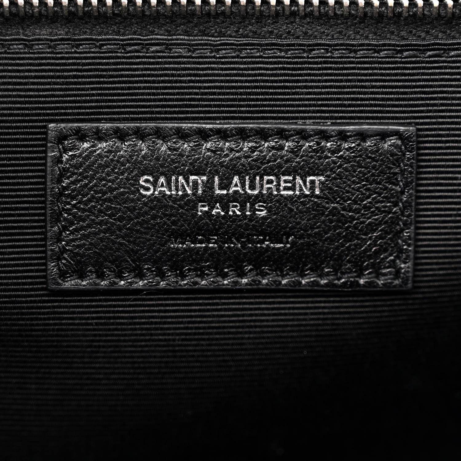 Saint Laurent Grain De Poudre Textured Mixed Matelasse Large Triquilt Monogram Satchel Black 6 of 11