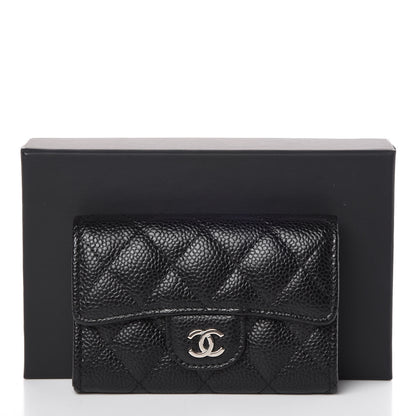 Chanel Caviar Quilted Flap Card Holder Black 9 of 9