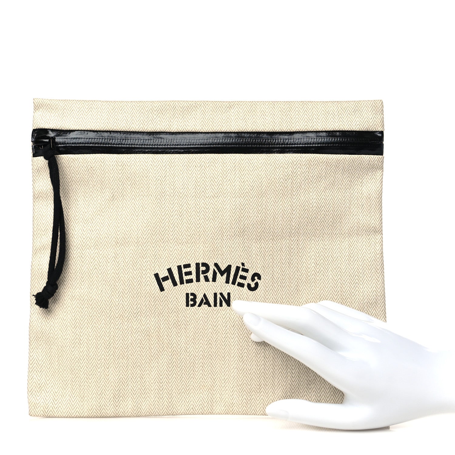 Hermes Toile Bain Case Black 2 of 9
