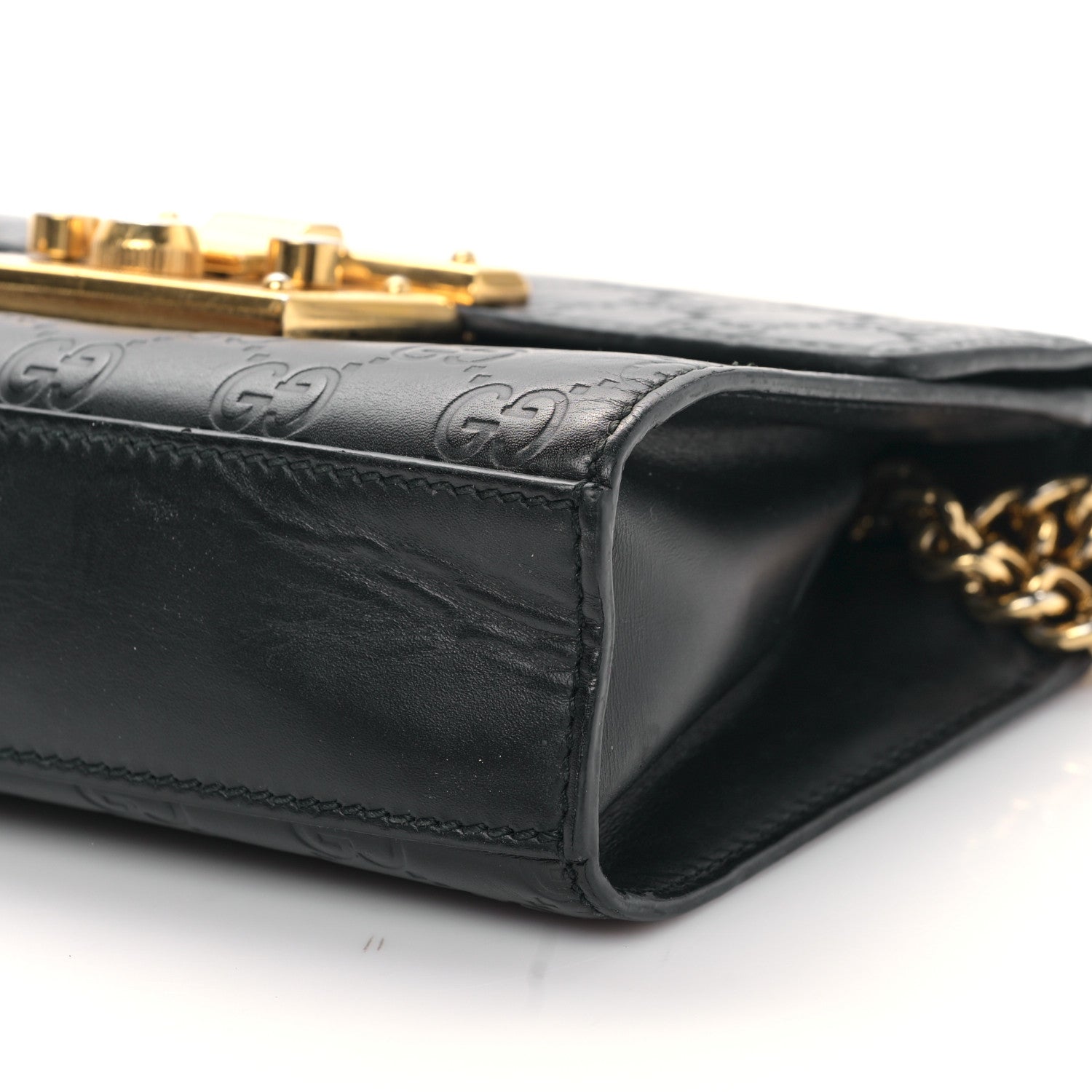 Gucci Guccissima Small Padlock Shoulder Bag Black 8 of 8