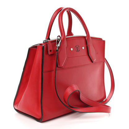 Louis Vuitton Calfskin City Steamer PM Rubis 3 of 8