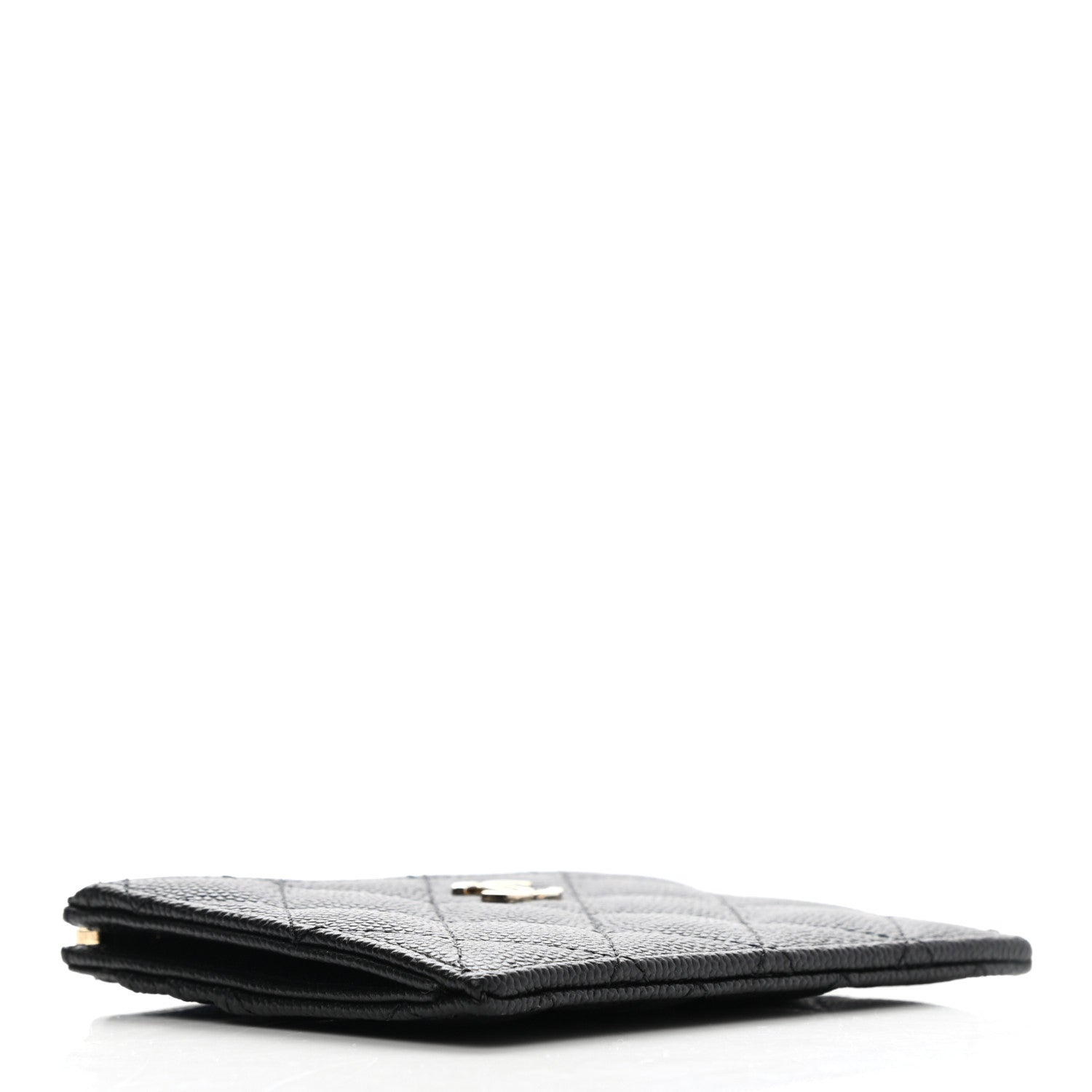 Chanel Caviar Quilted CC Zip Card Holder Black 4 of 7