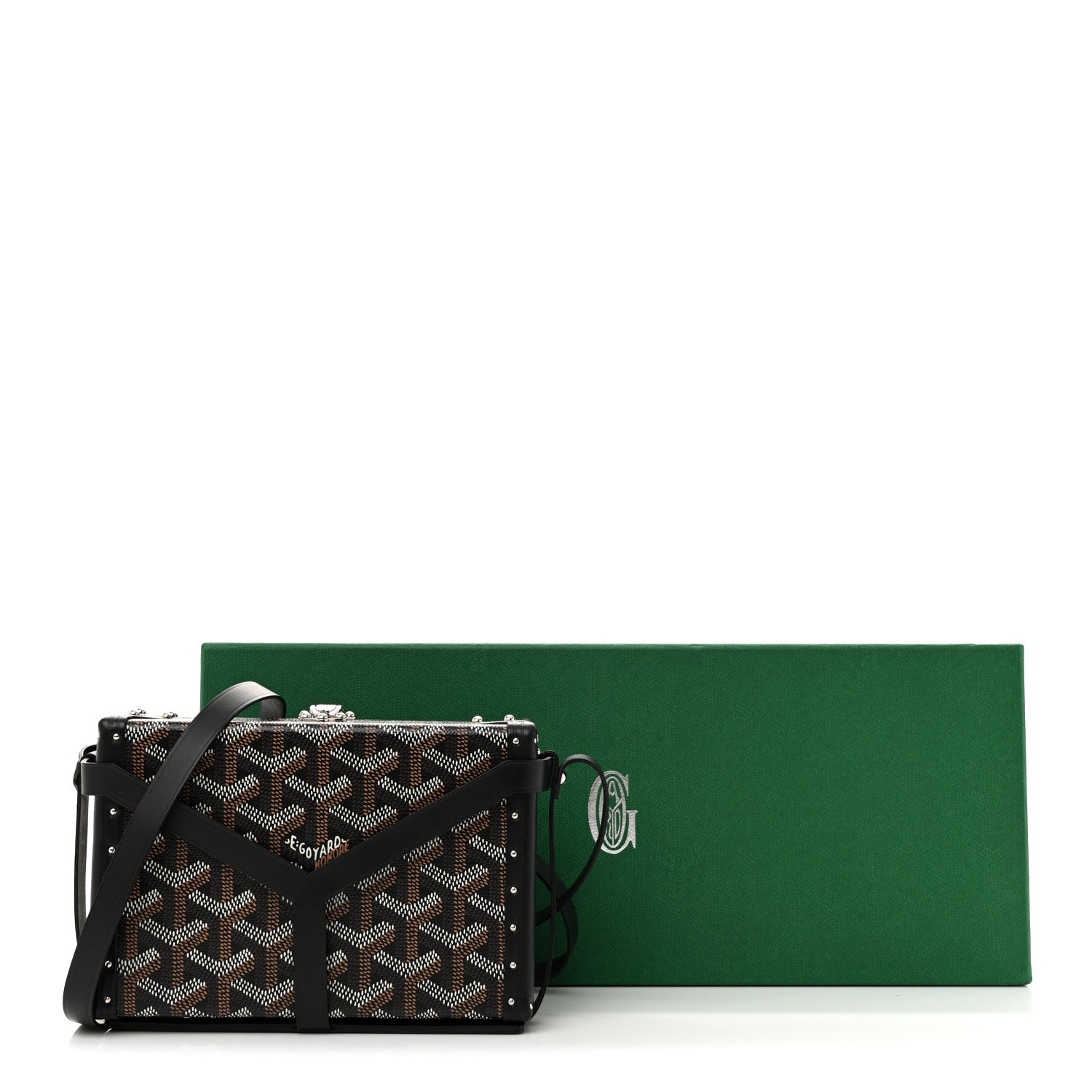 Goyard Goyardine Minaudiere Trunk Bag Black 14 of 14